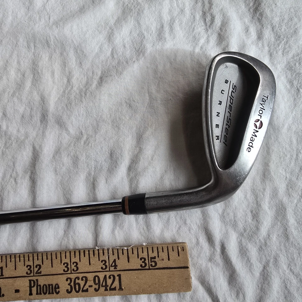 Quemador TaylorMade SuperSteel 6 hierro - Rifle S-90 eje de acero - mano derecha rígido  Foto 3 de 4
