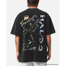 73Studio X Halo Halo 2 Vintage T-Shirt Black , Graphic Tee T-Shirt