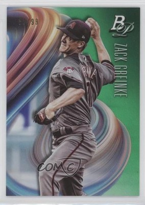 2018 Bowman Platinum Green 57/99 Zack Greinke #92 00q0