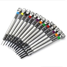 13PCs Metal 0.6-2.0mm 90mm Long Screwdrivers Repair Tools For Watchmakers Watch