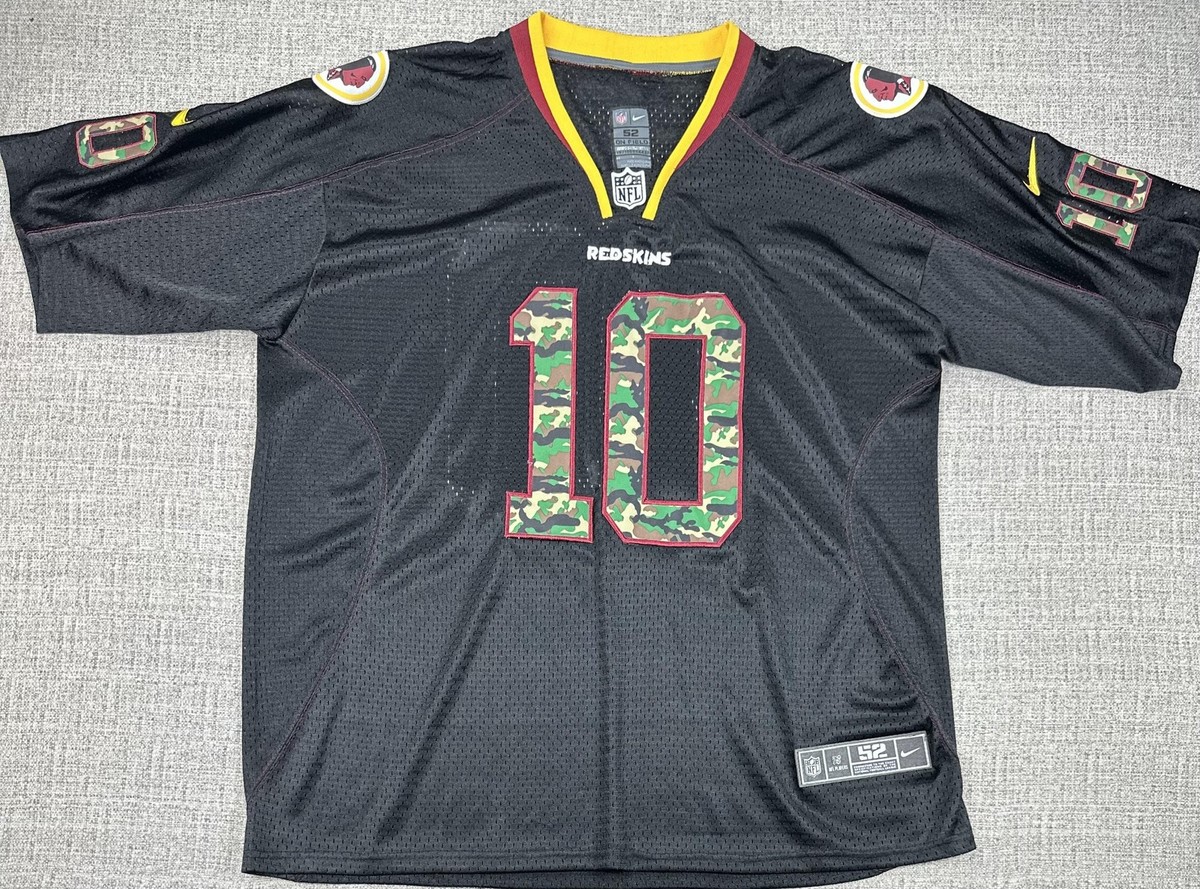 Washington Redskins Jersey Mens XL 52 Black Camo Robert Griffin