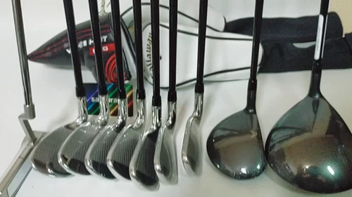 Callaway Warbird RH Golf Set 10-pc R Flex Carbon Shaft Driver to Putter No Bag - Picture 2 of 16