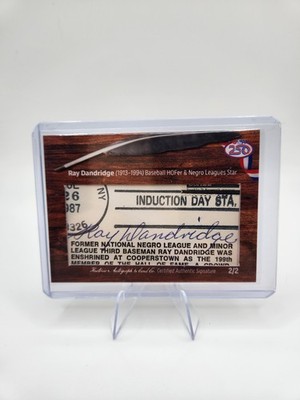 2026 Historic Autographs America's 250th Military Ray Dandridge Cut Auto 2/2 HOF