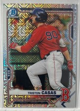 2021 Bowman #BCP-84 Triston Casas Chrome Prospects Mojo Refractor Boston Red Sox