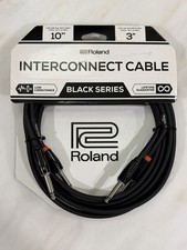 Roland Black Series Interconnect Cable, Dual 1/4-Inch to 1/4-Inch, 10 Feet