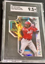 Topps 2024 Finest FFD-1 Elly De La Cruz Finest Firsts Die-Cut SGC 9.5 Reds
