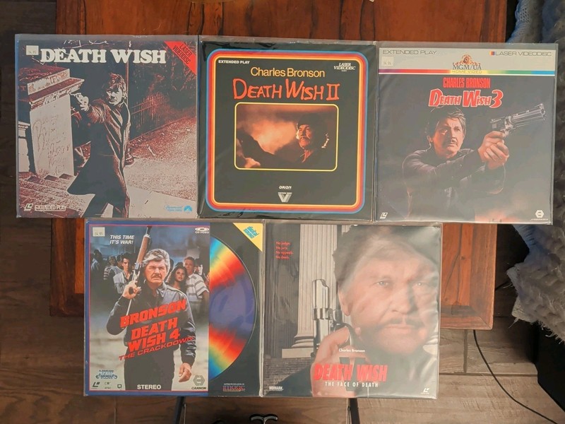 Death Wish 1-5 Laserdisc Lot