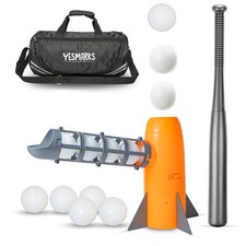 Kids Auto Baseball Pitching Machine Outdoor Toy Set - Training Equipment Ba...