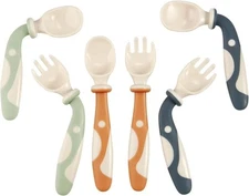 PandaEar Baby Bendable Spoons and Forks set 6 Pack| Training Colorful 