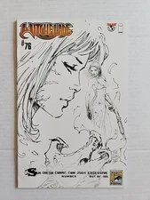 WITCHBLADE#76 SAN DIEGO COMIC CON 1/100 SKETCH VARIANT ERROR WANTED #4 2004