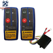 Wireless Winch Remote Control Kit 12-24V Receiver 100ft Twin Switch FreeDelivery