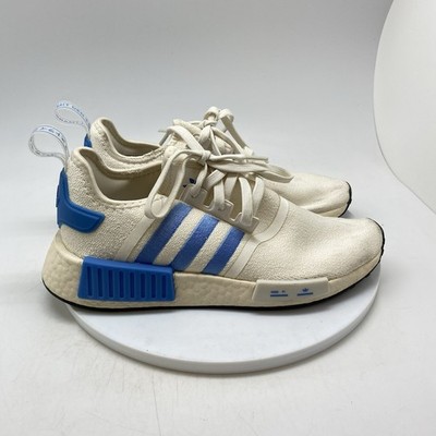 Adidas Sneakers Womens 8 NMD_R1 White Blue HP2823 Athletic Running Shoes