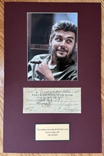 Che Guevara Hand-Signed Bank Check – Rare Autograph – Historic Artifact