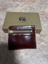 Burgundy Mini Wallet Coin Case with Money Clip 8.7x10.2x1.3cm Bill Pocket Fit