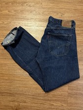 LVC Levi  s 501xx Dark Wash Selvedge Jeans Size 34x32 Modern Big E Reproduction