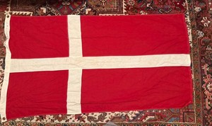 Vintage Cotton Denmark Flag 3x5