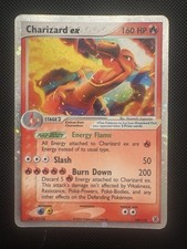 Pokemon Charizard EX Holo Card 105/112 Ultra Rare, Fire Red Leaf Green 3x Swirl!