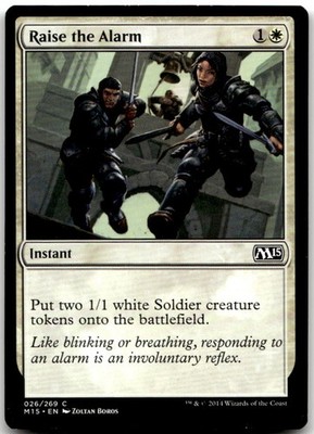 Raise the Alarm 26 Common Magic 2015 (M15) Magic: The Gathering Near Mint