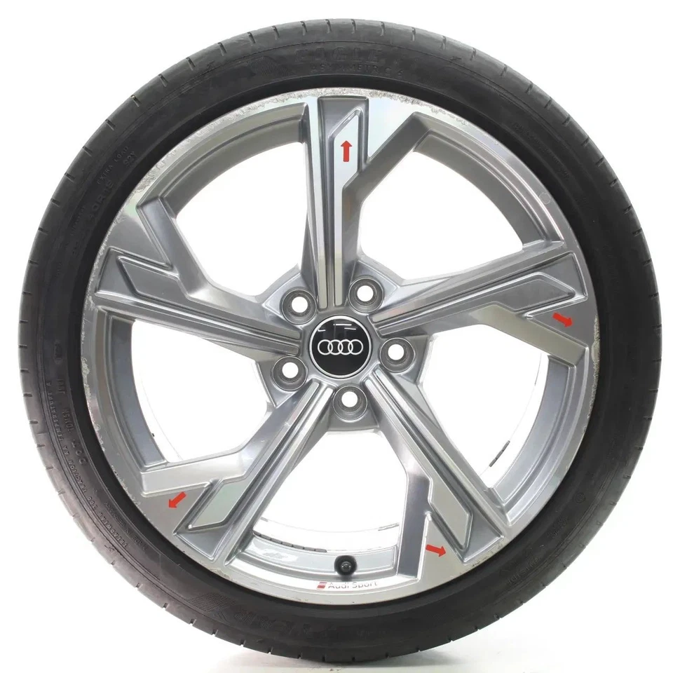 Audi A3 S3 8Y Sommerräder 5-Arm-Flag Silber Goodyear 225/40R18 DOT23 8Y0601025P - Bild 3 von 4