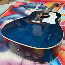 J45 BLUE Acoustic Electric Guitar, 6s,w/EQ, Accessories,Top