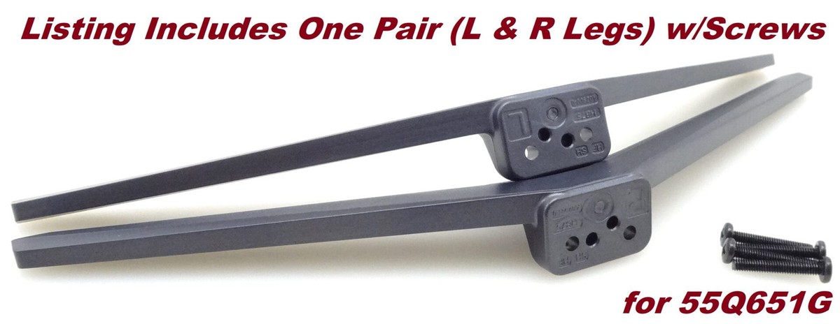 New TCL 55Q651G TV Stand Legs w/Screws [A02900-0 / A02901-0] [HB75