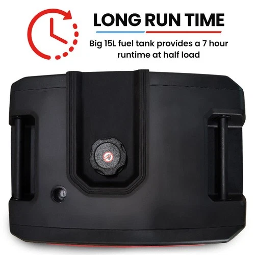 GENPOWER 6.2kW Peak 6.0kW Inverter Generator Push Button & Remote Start Portable - Picture 8 of 10