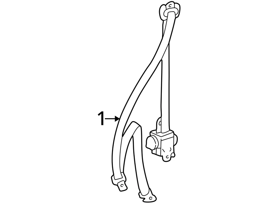 Seat Belt Front Bench 50/50 Driver Retractor Fits 00-04 AVALON 2633914 Foto 4 de 4