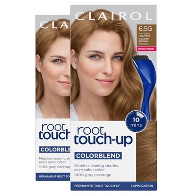 Hair Dye Root Touch Up 6.5G Lightest Golden Brown Pack of 2 Clairol