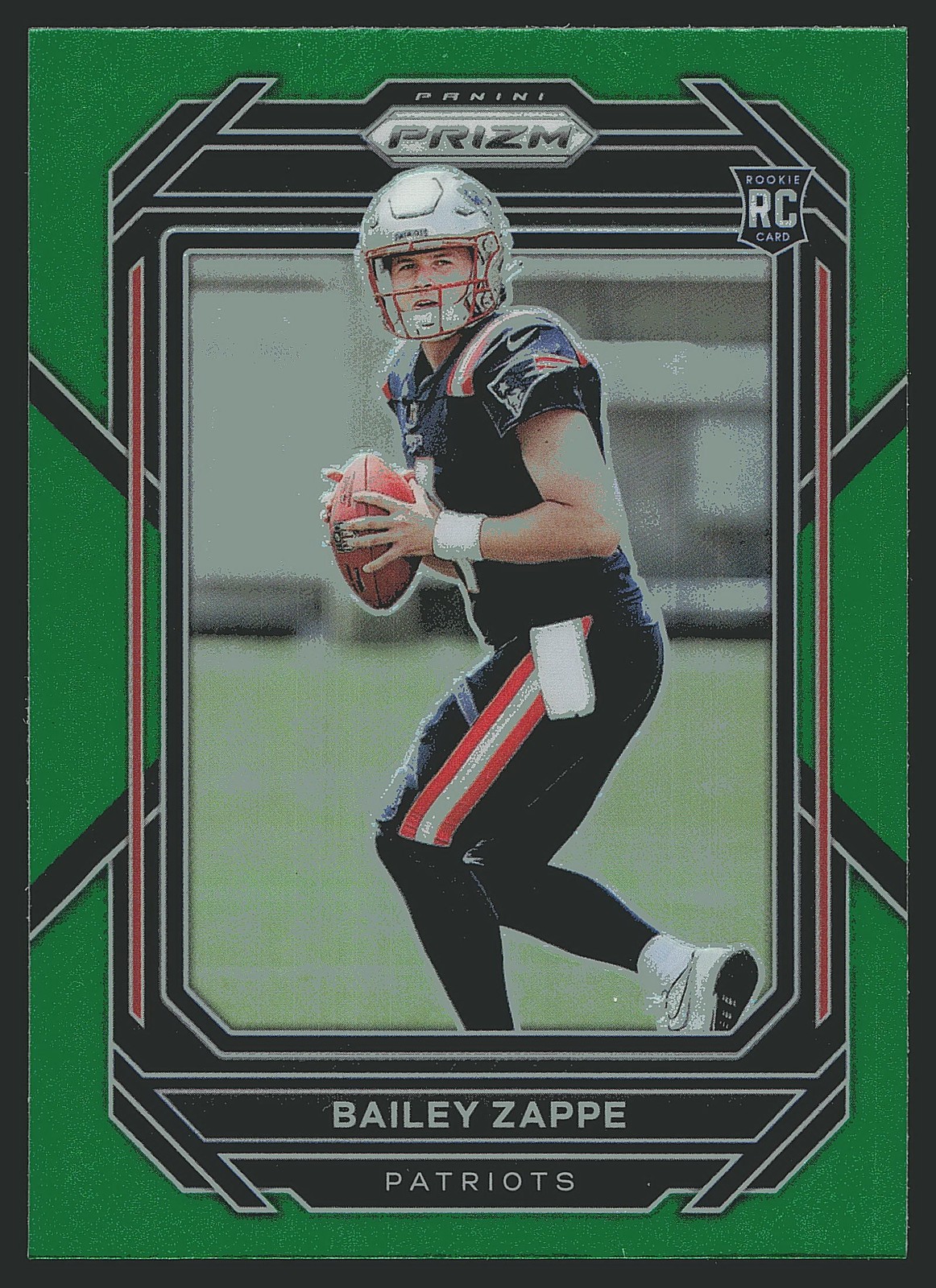 2022 Panini Prizm #305 Bailey Zappe Green Rookie