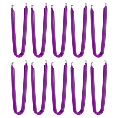 10Pcs IC Chip Extractor IC U Shape Puller Stainless Steel Insulated Grip, Purple