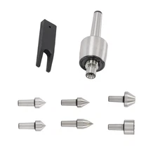 LABLT MT2 with 7 Interchangeable Heads CNC Live Center Set .0006" Accuracy