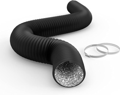 iPower Flexible 4 Inch 8 Feet Aluminum Ducting 4 Layer Protection Dryer Vent