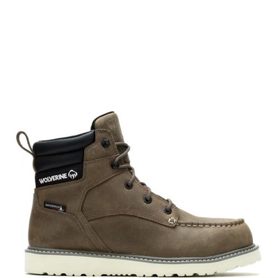Wolverine Men Trade Wedge 6'' Moc-Toe Steel-Toe Work Boot Shoes