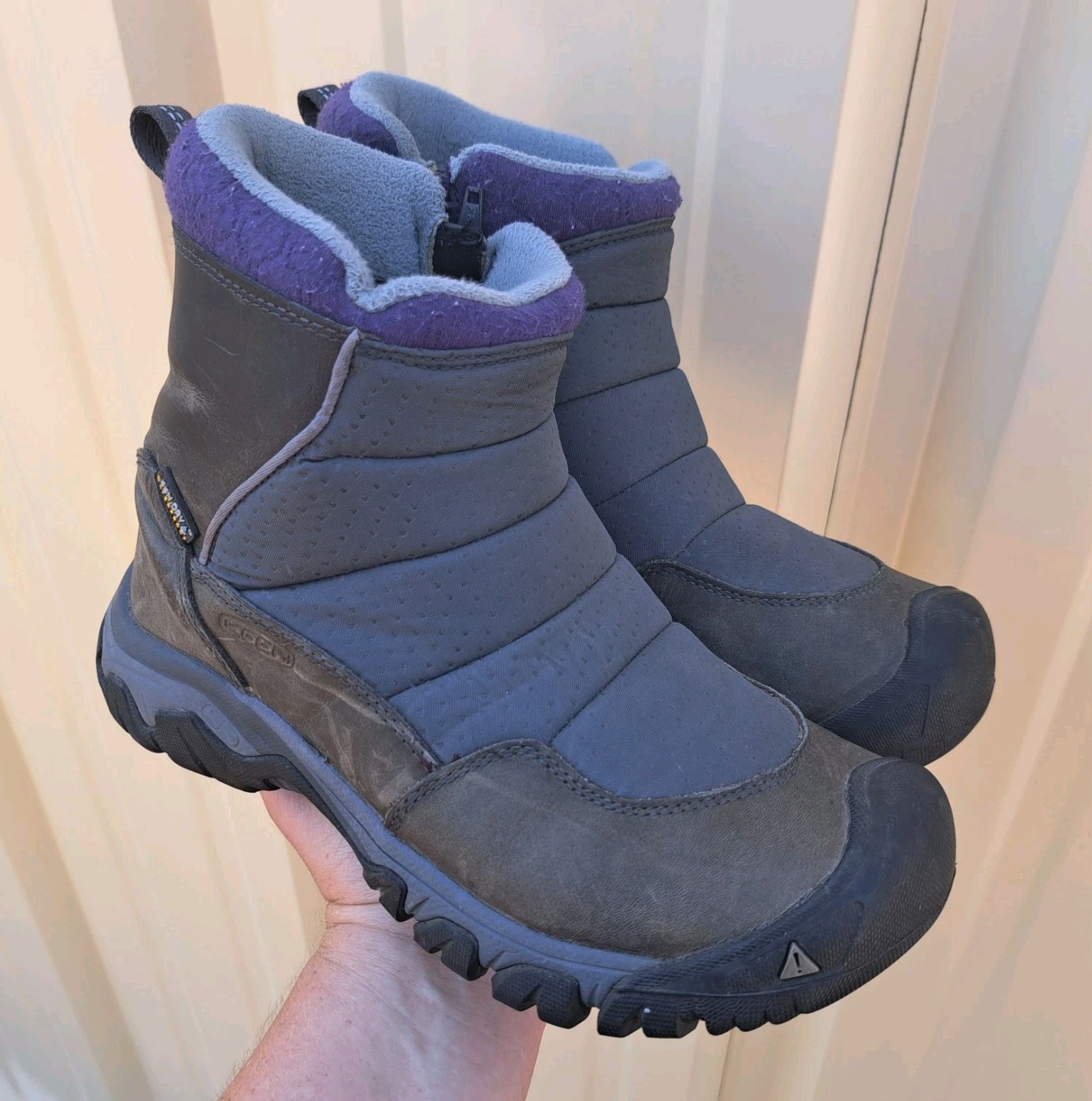 Stivaletti Keen Hoodoo II bassi zip Keen Dry impermeabili scarpa grigia donna taglia 6 5