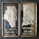 Two 1oz Silver State Bars