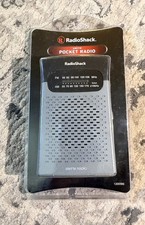Vintage Radio Shack AM/FM Pocket Radio Model 1200586 - Brand New Factory Sealed