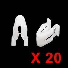 Auto Car Trim Instrument Panel Dashboard Plastic Fasteners White 20PCS