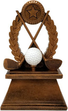 Golf Trophy, Wreath - Golf Tournament Award - Celebrate Victories for Golfers an