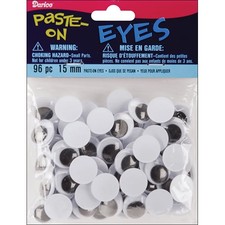 Paste On Wiggle Eyes 15 mm Black