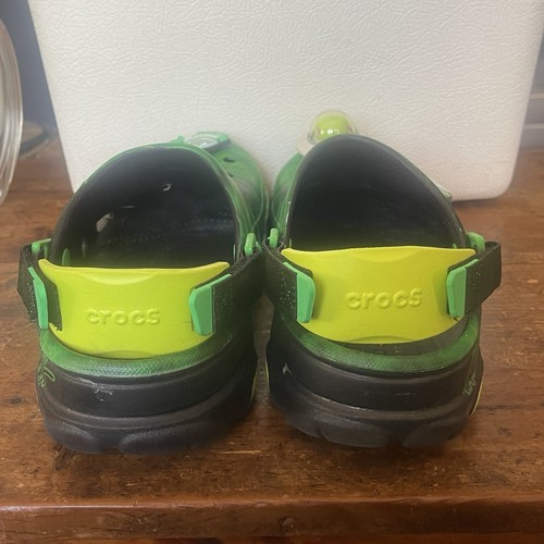 CROCS X Ron English Area 54 Mens Clogs All Terrain Green Alien Jibbitz M9/W11 - Picture 3 of 7