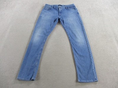 Closed Jeans Mens 34x30 Blue Candiani Denim Made in Italy Flex Stretch Whiskers