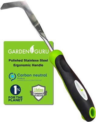 Garden Guru Patio Crack Weeder Tool with Ergonomic Handle   Stainless 1 Pack 