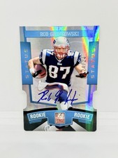 ROB GRONKOWSKI Rookie 2010 Donruss Elite Status Die Cut Blue Auto 24/24 Patriots