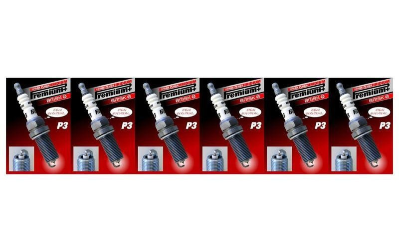 New Set of 6 Genuine BRISK Iridium Spark Plug P3 / 1621