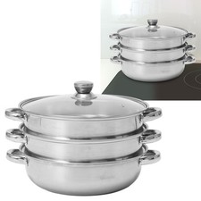 &mdash;Soup Steam Pot Thickened Stainless Steel Multifunctional Large Capacity Double