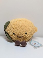 NEW Jellycat Small Amuseable Lemon with Tags Rare Genuine