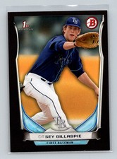 2014 Bowman Draft Picks & Prospects Black Asia Casey Gillaspie Tampa Bay Rays