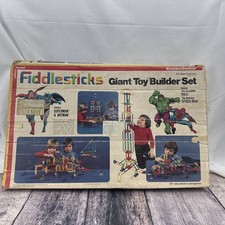 KNICKERBOCKER 1979 DC Marvel Fiddlesticks giant toy builder Set Superman Batman