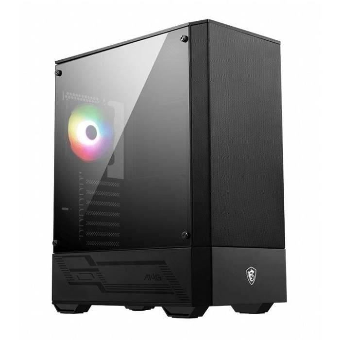 Boitier PC ATX MSI Mag Forge 110R Noir Châssis Gaming Moyen Tour Moyen-Tour