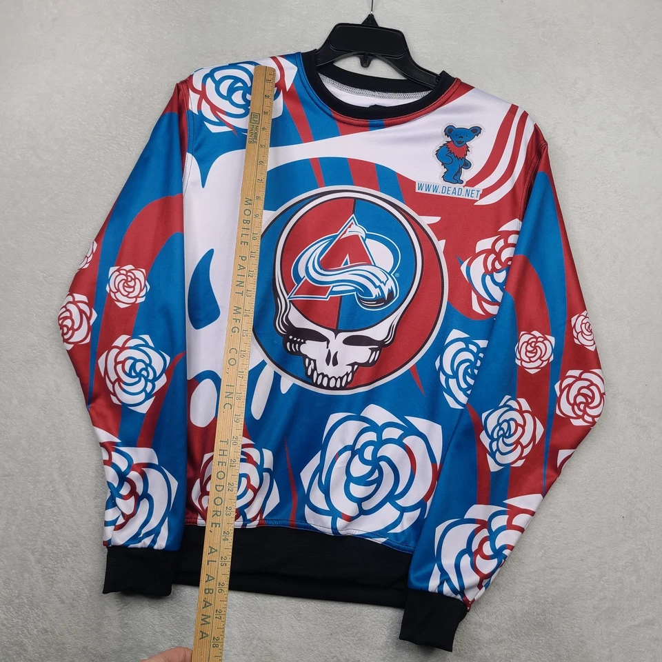 Camiseta deportiva Colorado Avalanche Grateful Dead edición limitada grande NHL hockey  Foto 4 de 4